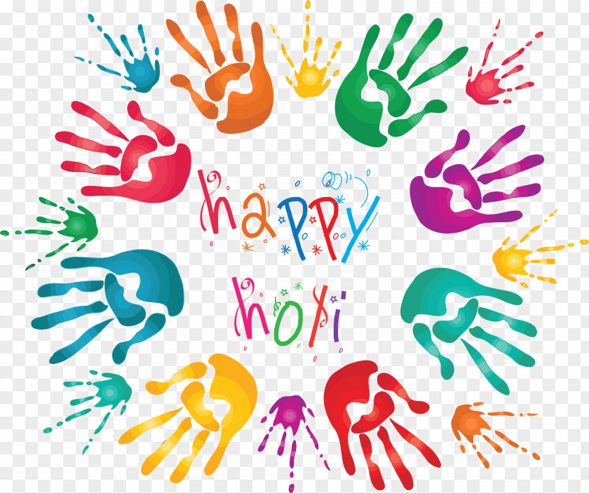 Happy Holi Colorful PNG