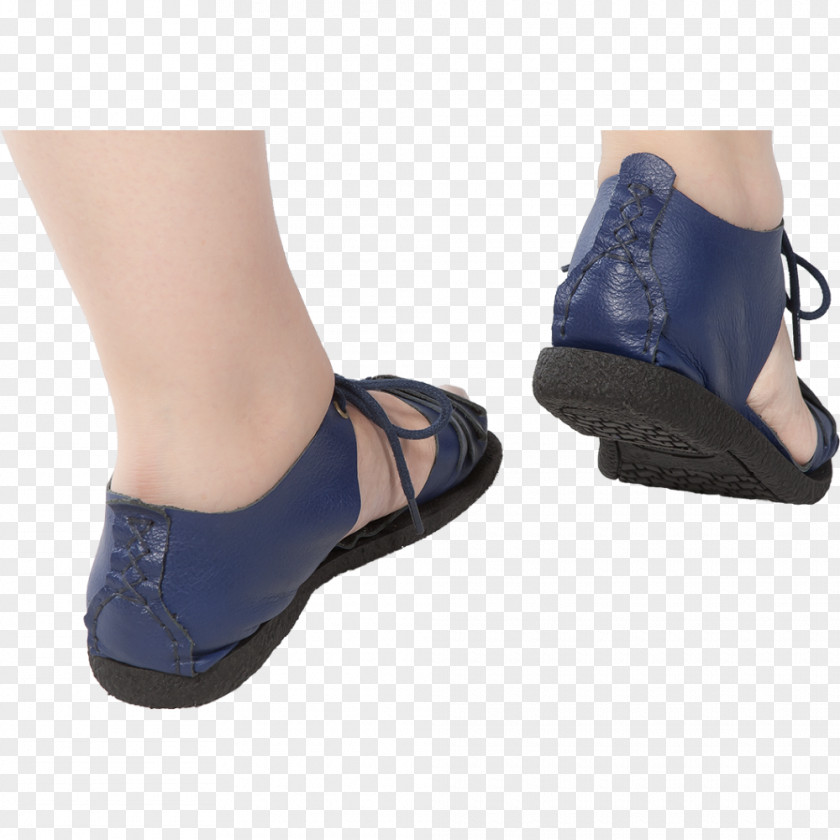 Sandal High-heeled Shoe Cobalt Blue CELTA PNG
