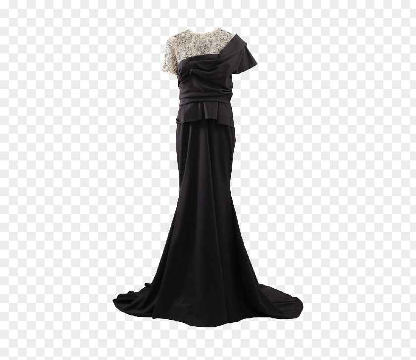 Dress Little Black Evening Gown Ball PNG