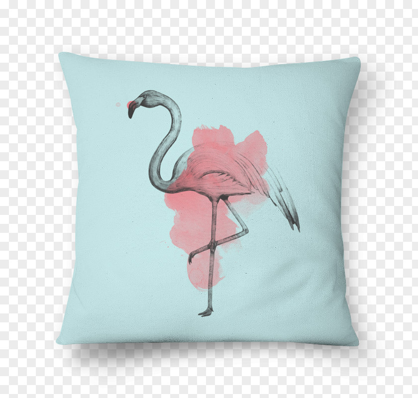 Flamingo Watercolor Cushion Paper Throw Pillows Art PNG