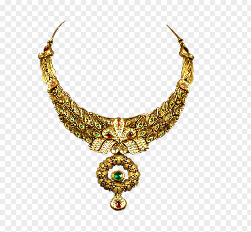 Jewelry Jewellery Necklace Estate Gold PNG