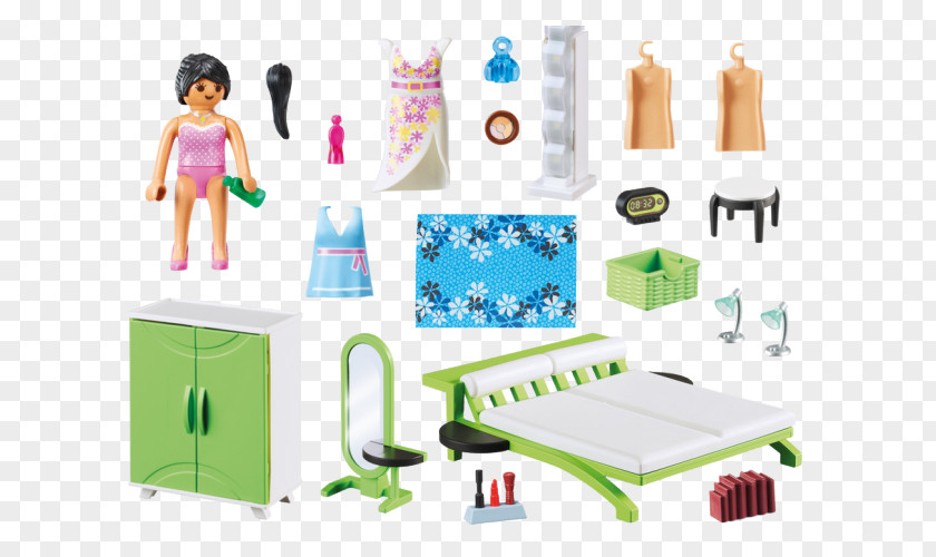 Toy PLAYMOBIL Bedroom Set Building Playmobil Modern House PNG