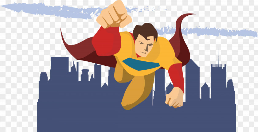 Vector Superman Clark Kent Superhero Clip Art PNG