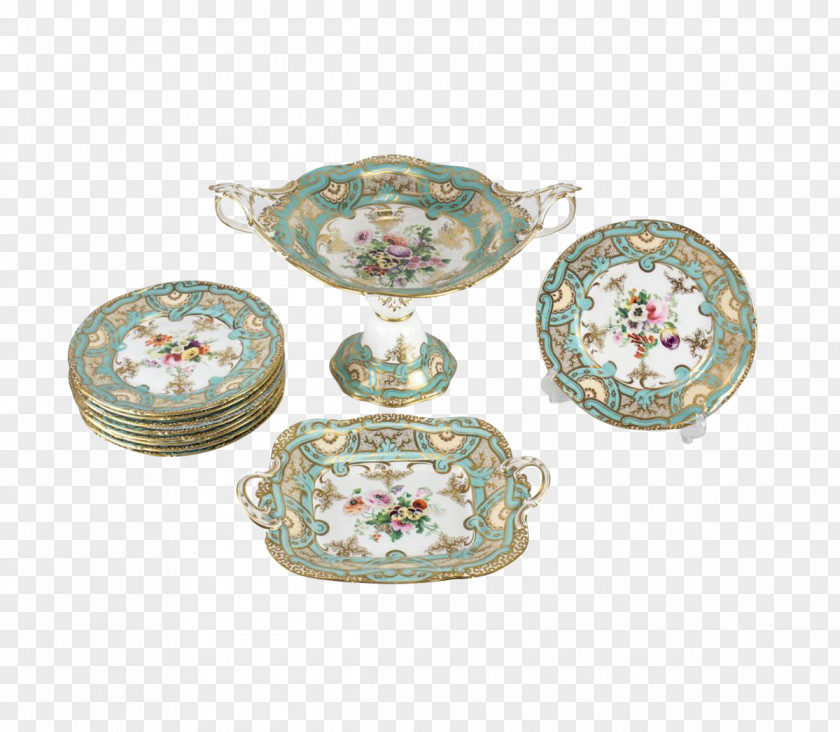 Porcelain Plate Letinous Edodes Antique Ceramic Maiolica PNG