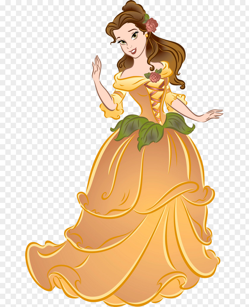 Belle Cinderella Beast Tiana Ariel PNG