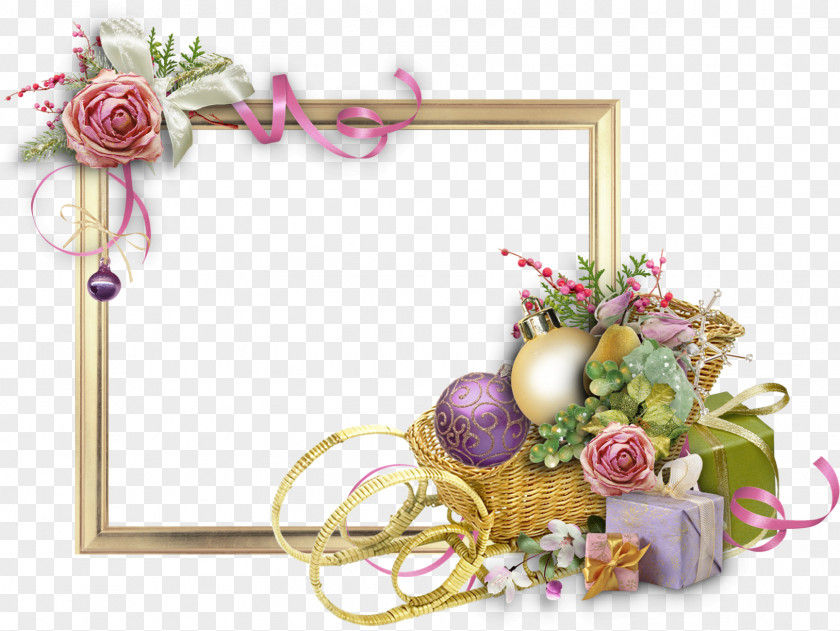 Birthday Border Picture Frames Flower New Year Floral Design PNG