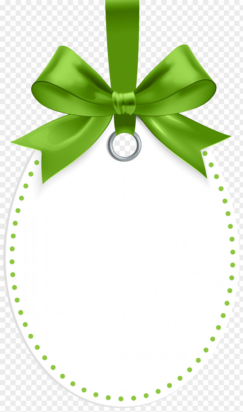 Label With Green Bow Template Clip Art Leaf PNG