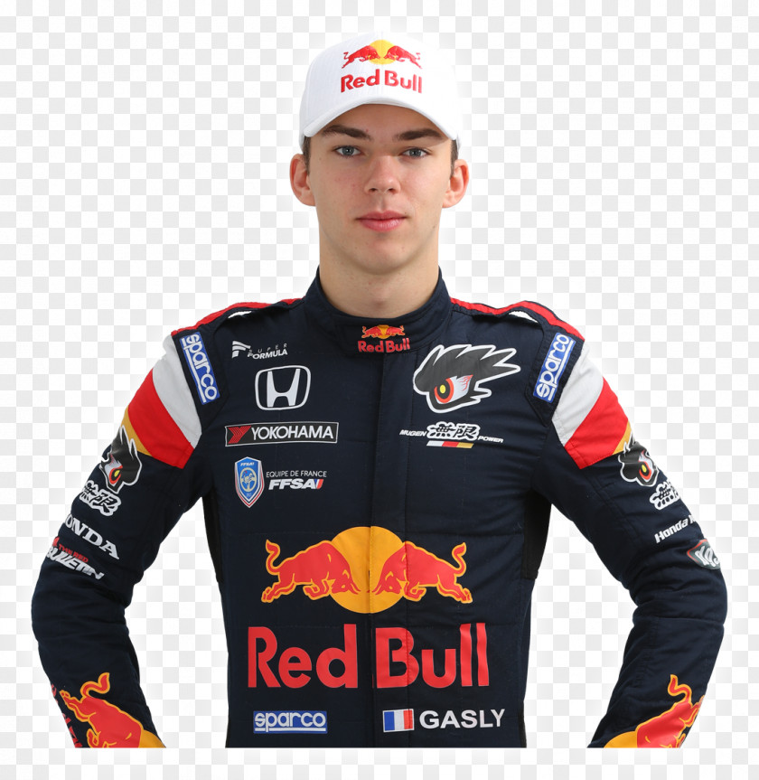 Red Bull Pierre Gasly 2017 Super Formula Championship Racing T-shirt PNG