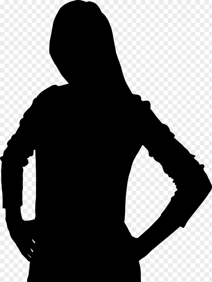 Silhouette Black Person Image PNG