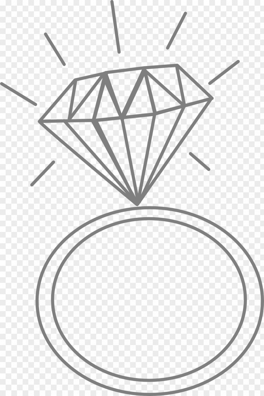 Wedding Drawn Engagement Ring Clip Art PNG