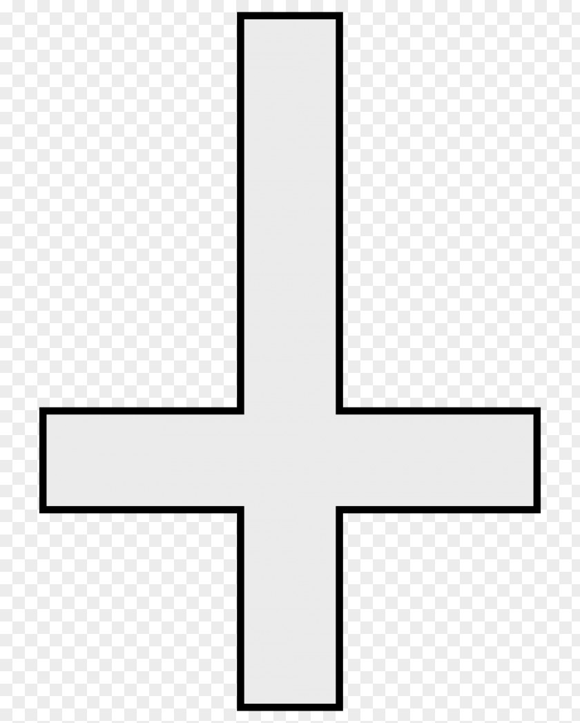 Cross Of Saint Peter Satanism Symbol PNG