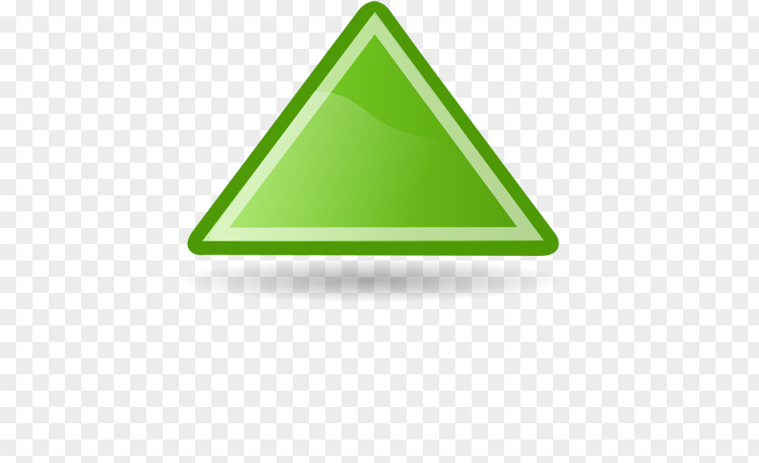 TRIANGLE Green Arrow PNG