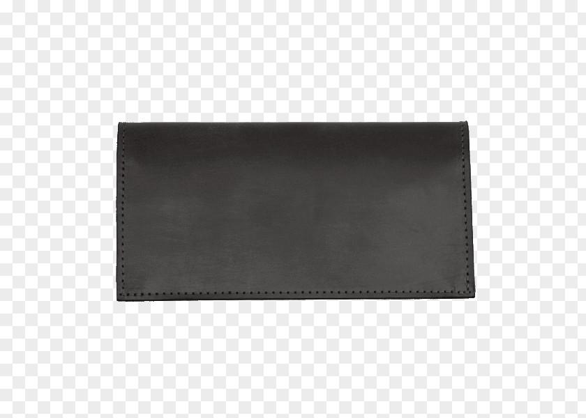 Wallet Leather Rectangle Black M PNG