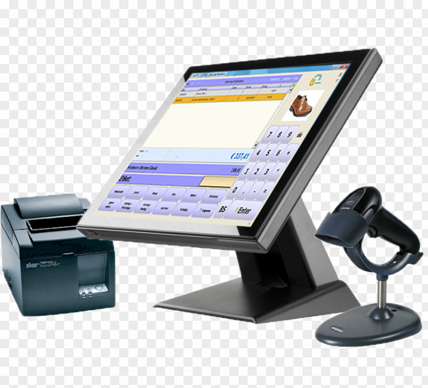 Computer EasyPOS Software Monitor Accessory Point Of Sale PNG