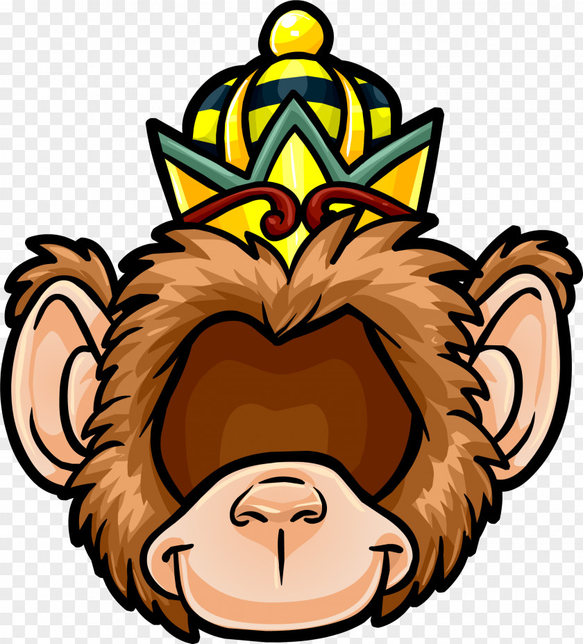 Monkey Headgear Cartoon Clip Art PNG