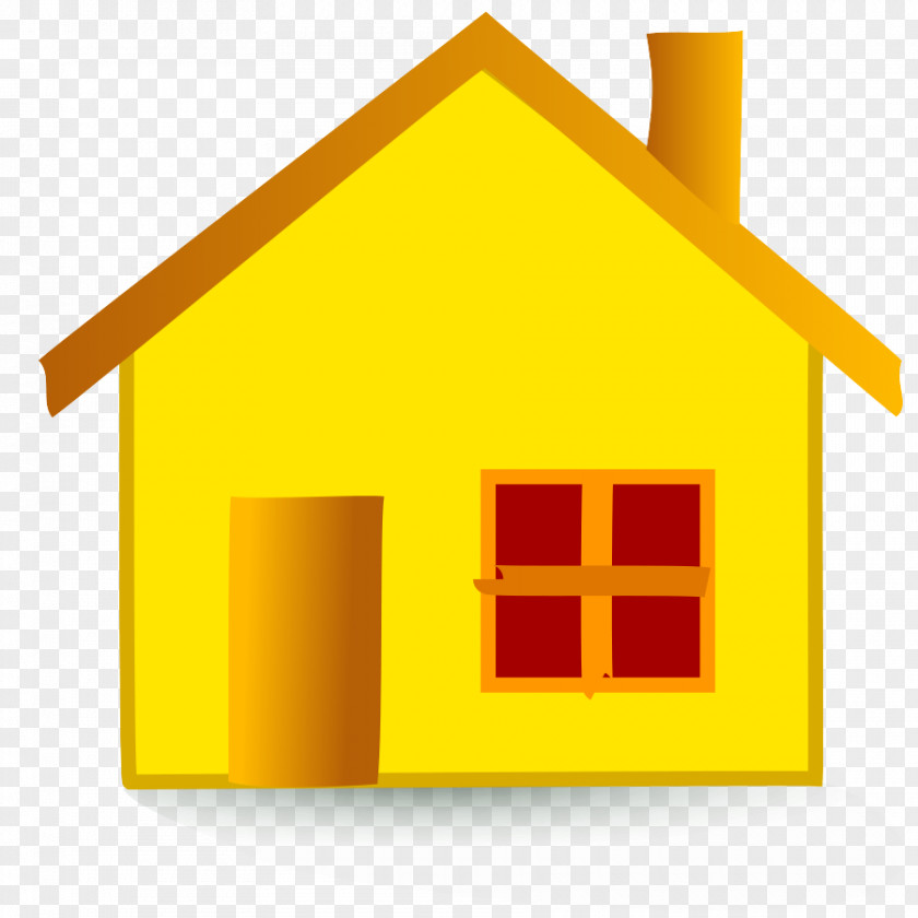 Roof Home Property Yellow Clip Art House Real Estate PNG