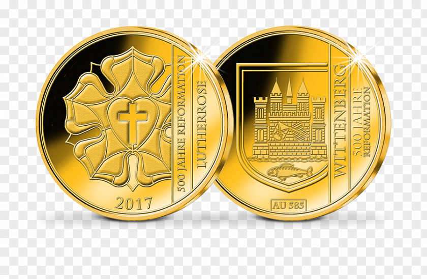 Coin Gold Reformation Anniversary 2017 PNG