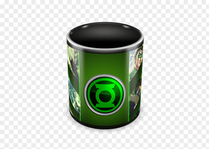 Lanterna Verde Mug Coffee Cup Ceramic Green Lantern PNG