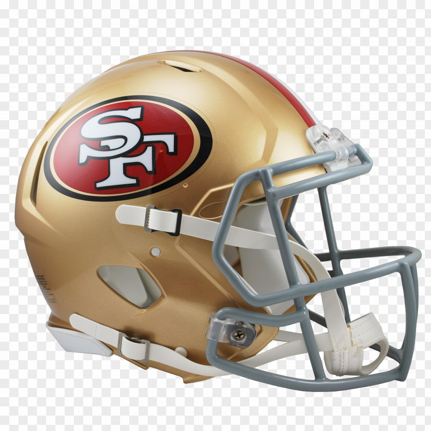 NFL San Francisco 49ers The Catch American Football Helmets Riddell PNG