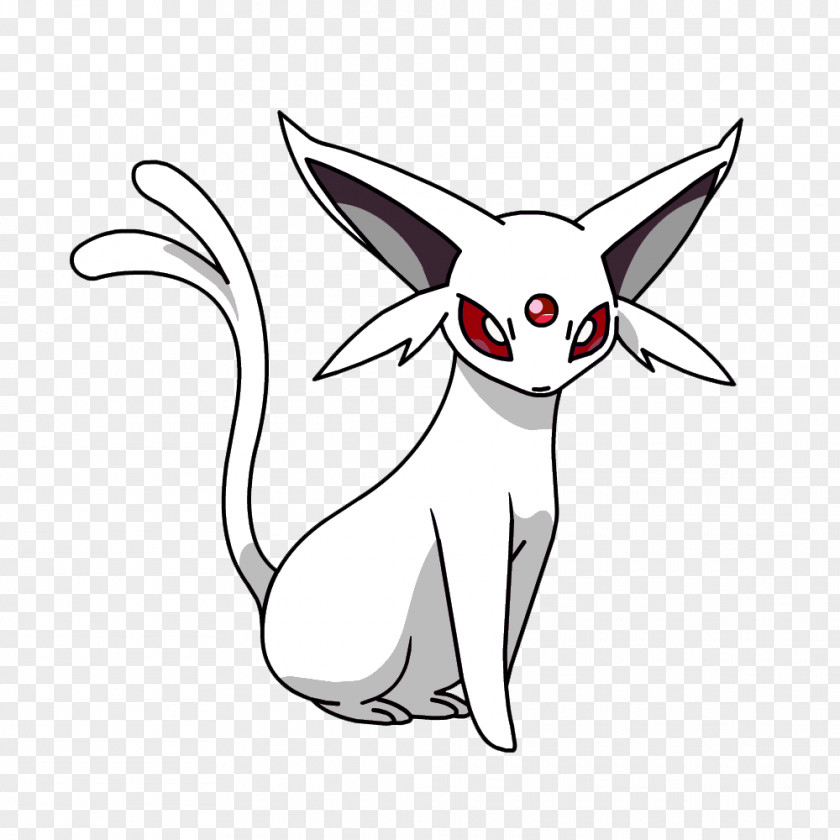 Pokemon Espeon Drawing Whiskers Pokémon Black & White PNG