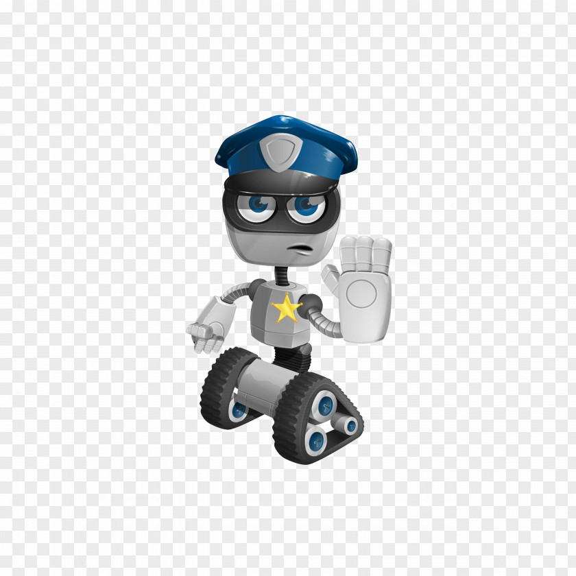 Robot Traffic Police Gesture PNG
