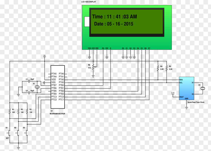 Clock Digital Microcontroller Real-time Alarm Clocks PNG