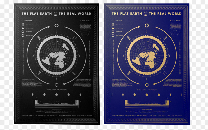 Flat Earth Brand Zazzle Poster PNG