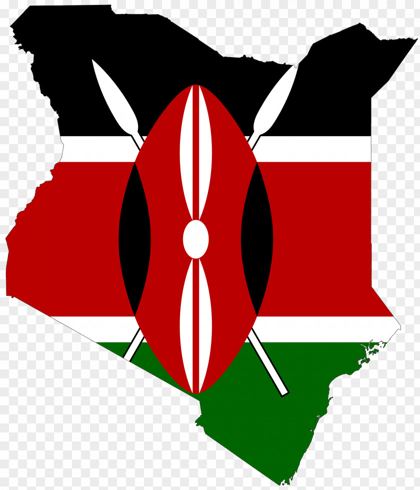 Rift Vector Flag Of Kenya Blank Map PNG