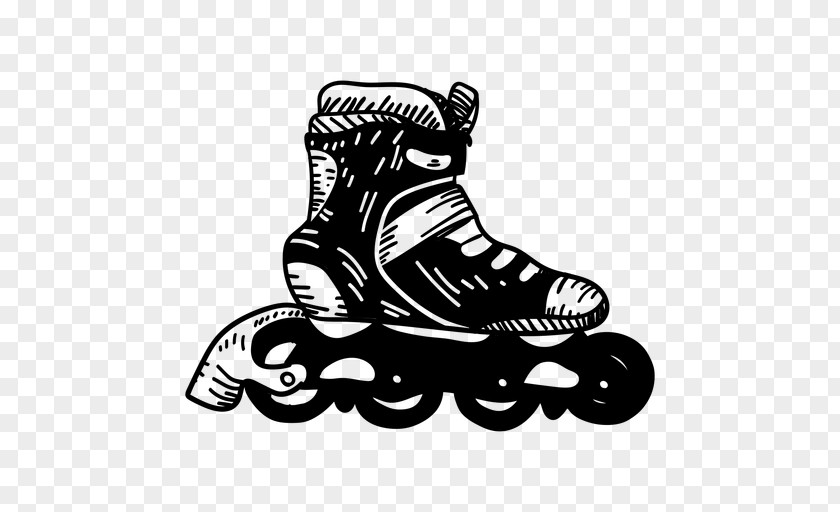 Roller Skates In-Line Patín Logo Drawing PNG