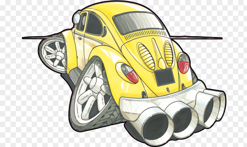 Volkswagen Beetle Cartoon New PNG