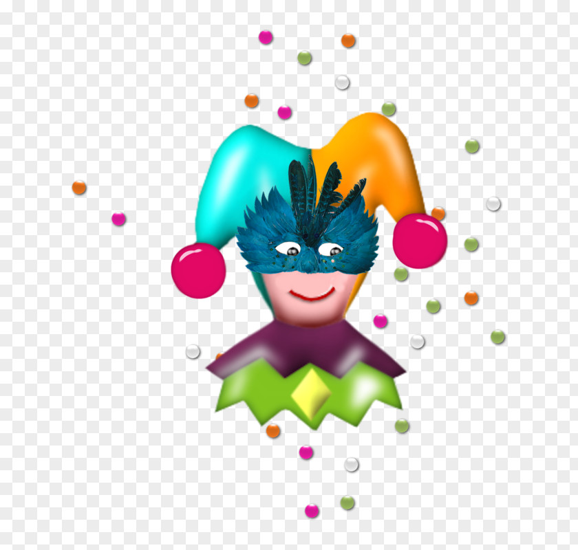 Juggling Clown Illustration PNG