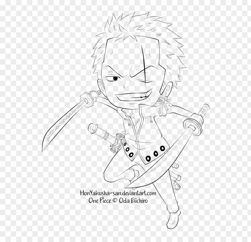 One Piece Film Gold Nose Line Art White Character Sketch PNG