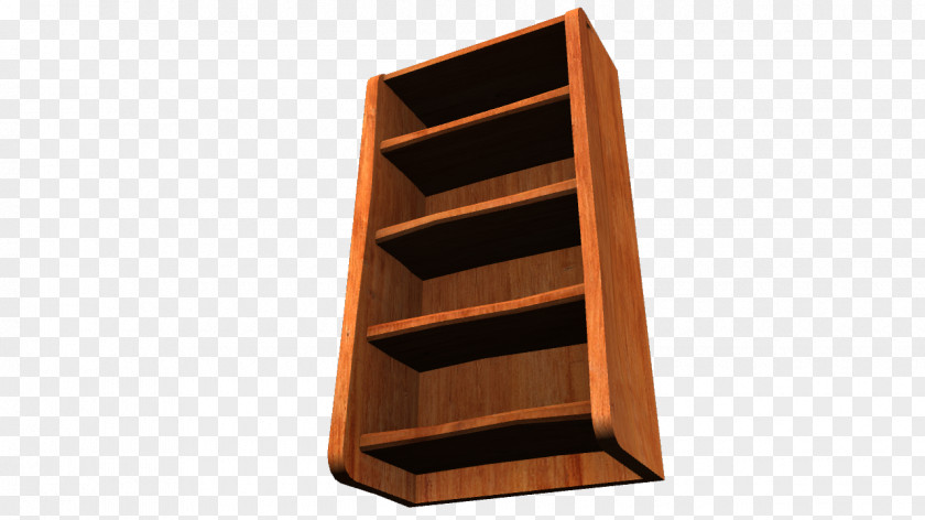 Shelf Furniture Wood Stain Low Poly PNG