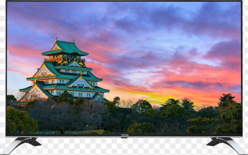 Toshiba High-definition Television LED-backlit LCD 4K Resolution PNG