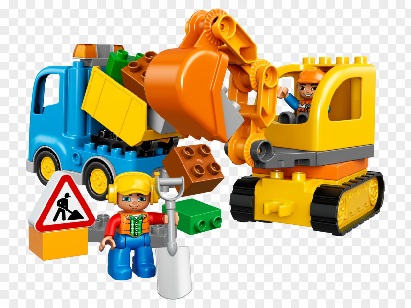 Excavator LEGO 10812 DUPLO Truck & Tracked Lego Duplo Toy Minifigure PNG