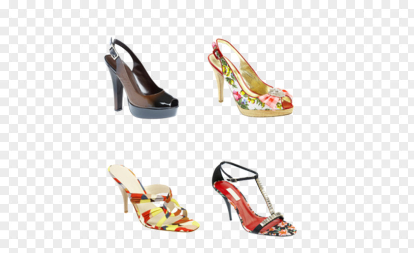 Hand-painted Women High Heels High-heeled Footwear Sandal Court Shoe Woman PNG
