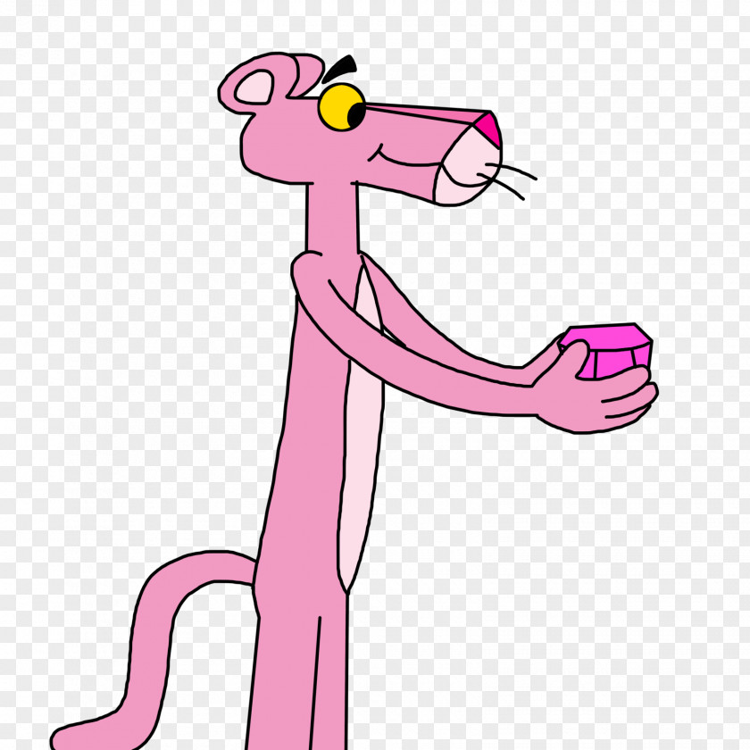 Pink Cartoon The Panther Jewel PNG