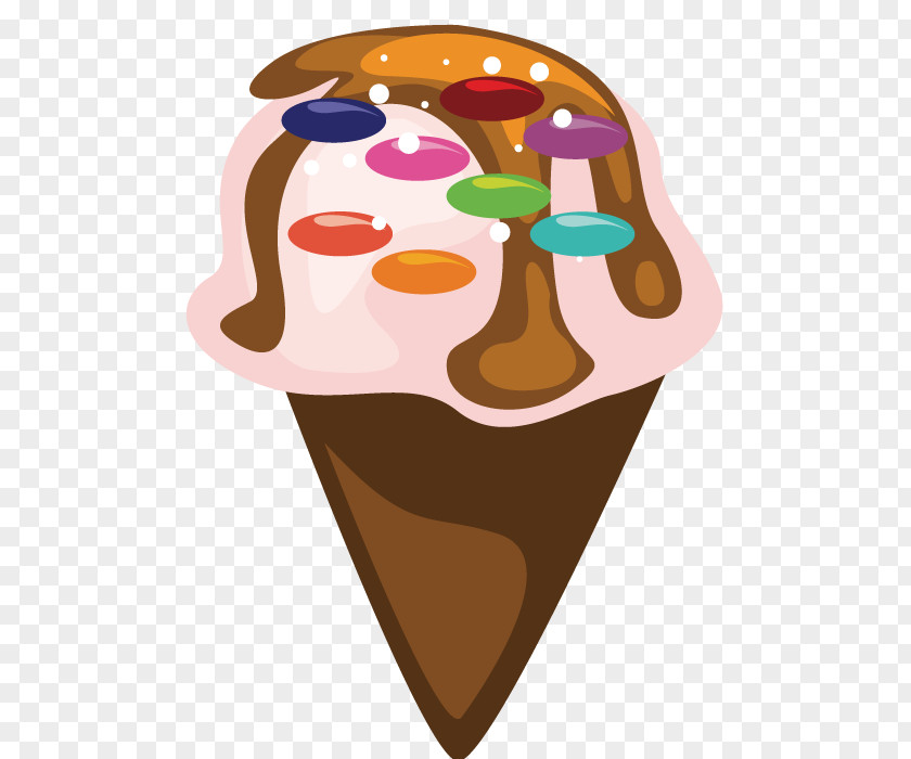 Vector Pastry Cones Ice Cream Cone Icing Cupcake PNG