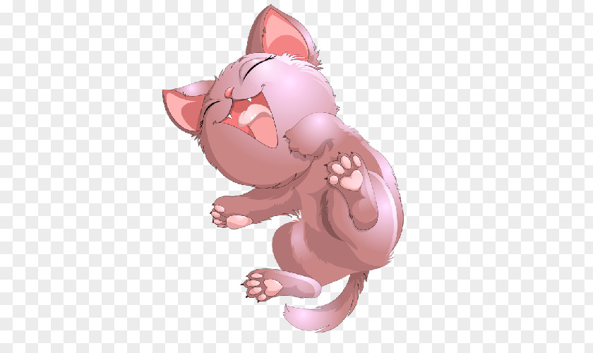 Cat Mouse Cartoon Pink M PNG