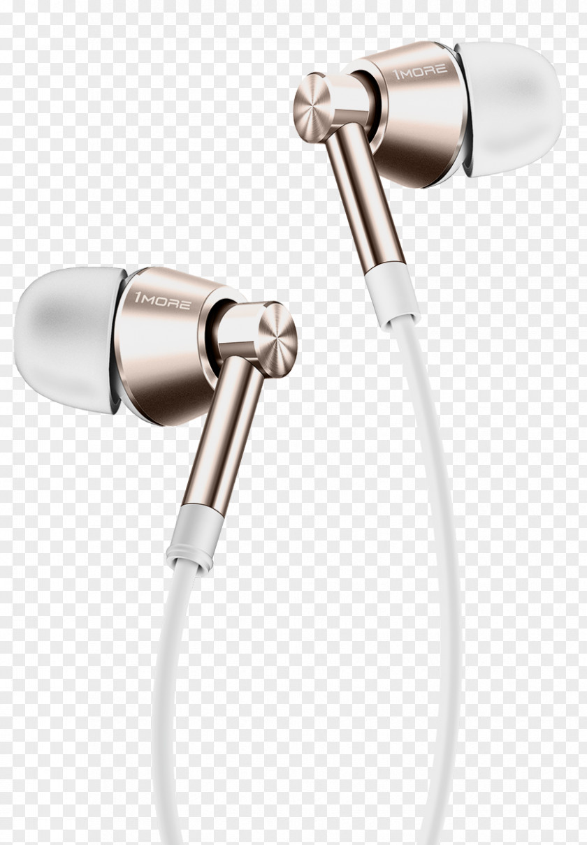 Microphone 1MORE Dual Driver Earphones With Mic And Remote Hi-Res Certified 1More Triple In-Ear Headphones Lightning PNG