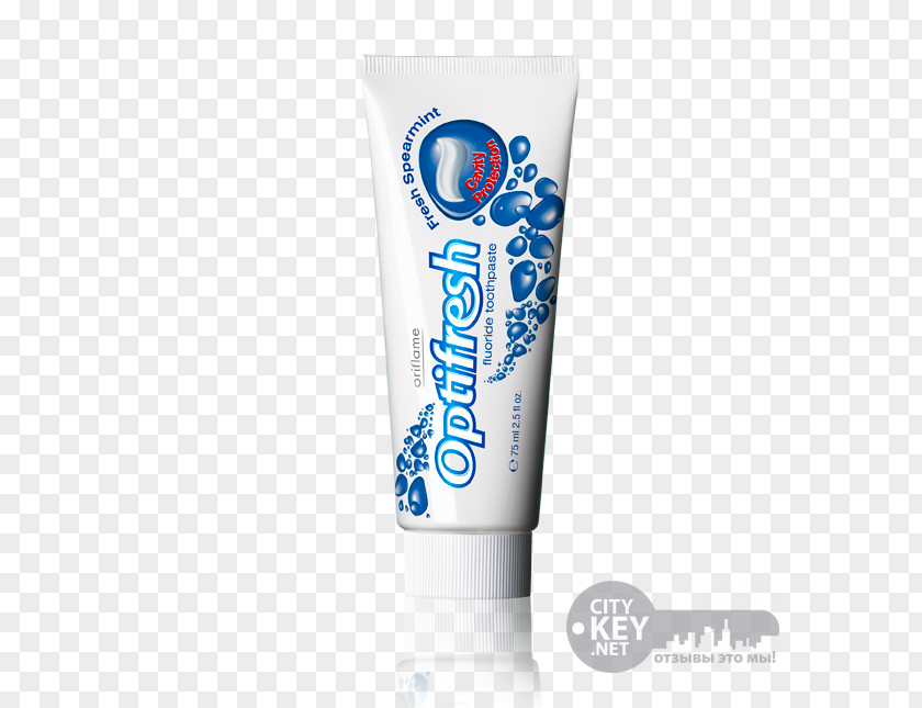 Toothpaste Cream Oriflame Fluoride PNG