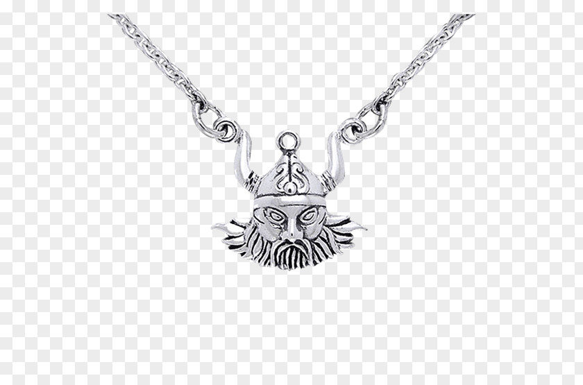 Viking Warrior Charms & Pendants Necklace Silver Chain Bronze PNG