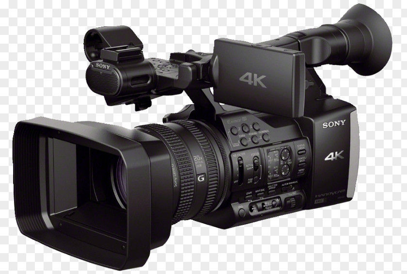 Camera Sony Handycam FDR-AX1 4K Resolution Video Cameras PNG