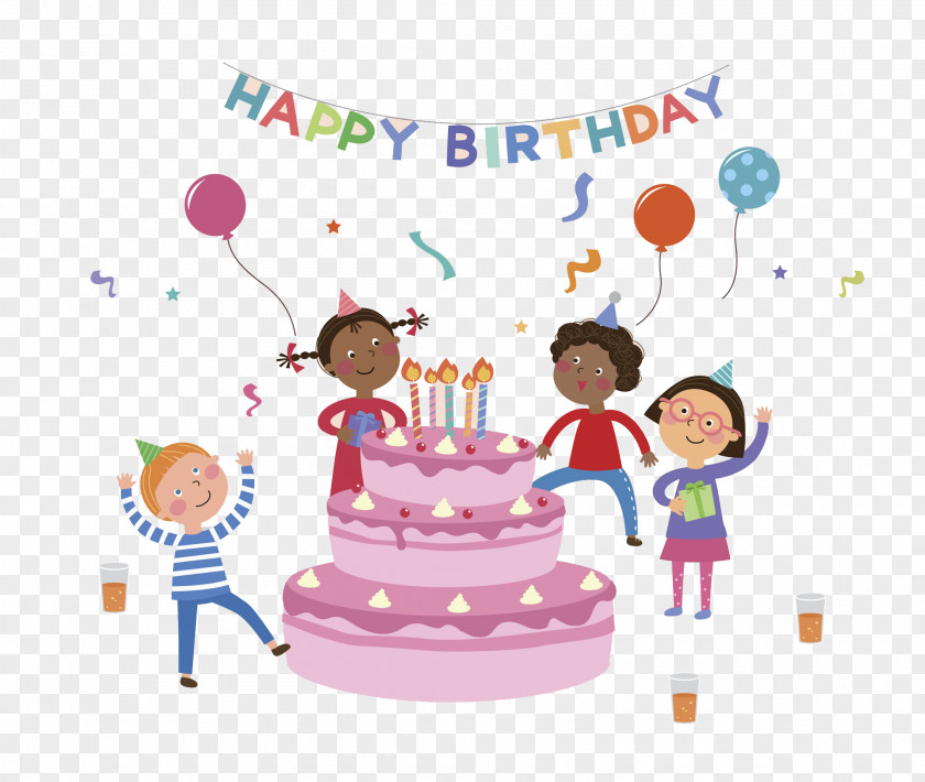 Free Birthday Party Cake Image PNG
