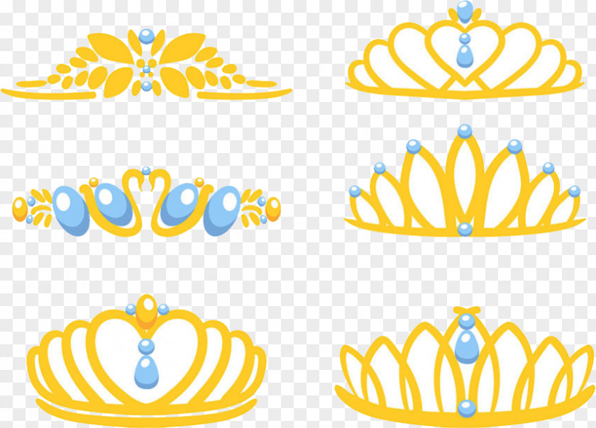 Golden Crown Euclidean Vector Gratis Yellow PNG