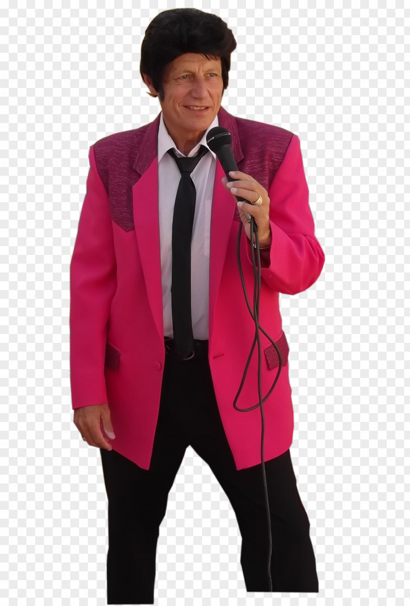 Peter Lynn Tuxedo Shoulder Blazer Pink M Costume PNG
