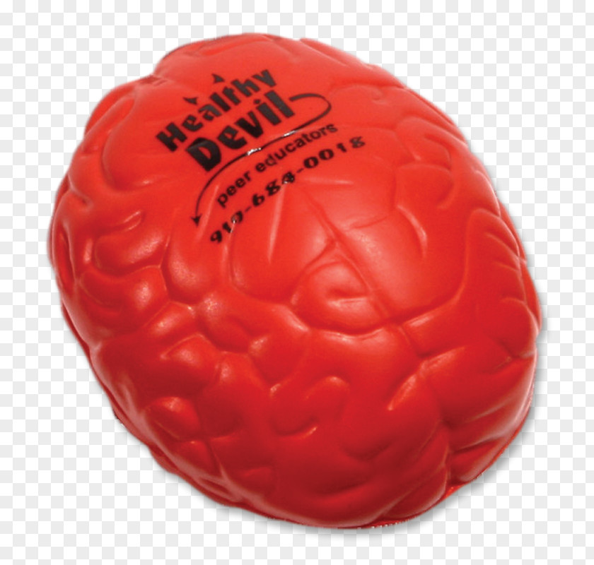 Anxiety Stress Ball Toy Orange S.A. Psychological Brain PNG
