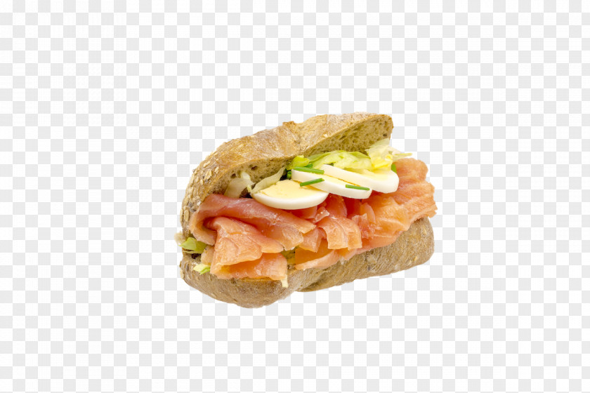 Breakfast Sandwich Smoked Salmon Bocadillo Pan Bagnat Fast Food PNG