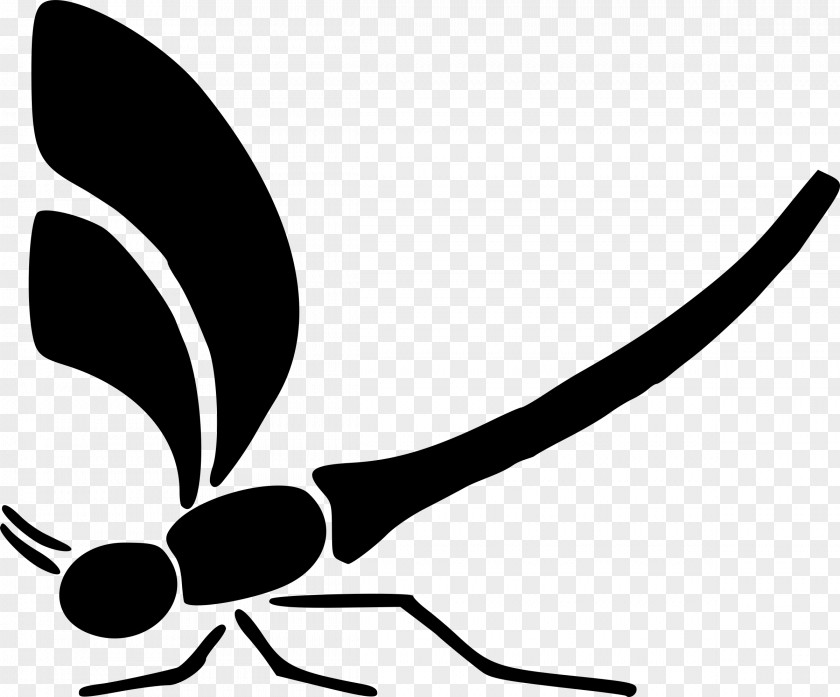Dragonfly Silhouette Drawing Clip Art PNG
