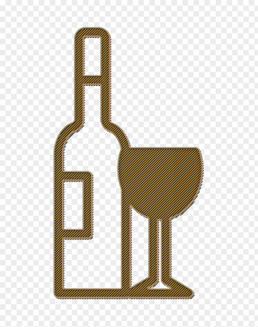 Wine Bottle Background Icon Black PNG